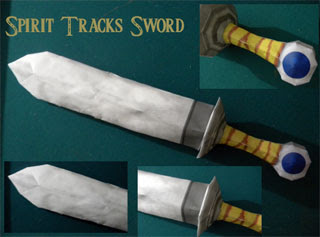 Spirit Tracks Recruit Sword Papercraft