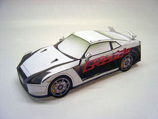 Nissan gtr papercraft #3