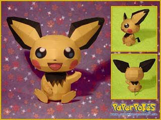 Pokemon Pichu Papercraft