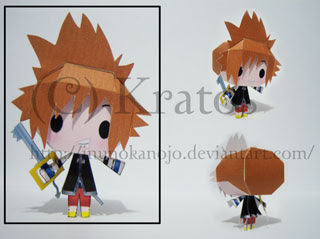 Chibi Sora Papercraft