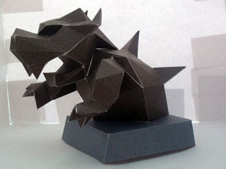 Bowser Statue Papercraft