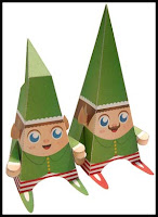 Christmas Papercraft Santa's Little Helper Elves