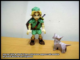 Legend of Zelda Clock Town Schnauzer Papercraft