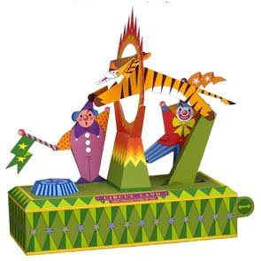 Circus Tiger Papercraft