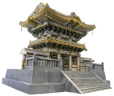 Nikko Toshogu Shrine Papercraft Yomeimon