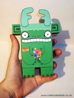 Sneeder Monster Papercraft Toy