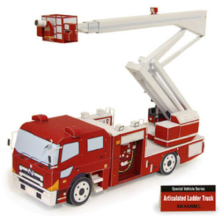 Skyarm Sigma Fire Truck Papercraft