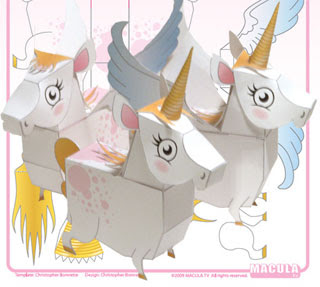 Mythology Unicorn & Pegasus Papercraft