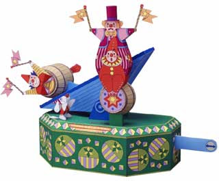 Barrel Clowns Papercraft