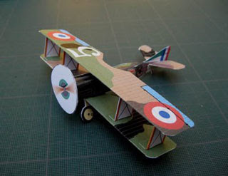 SPAD XIII Biplane Papercraft