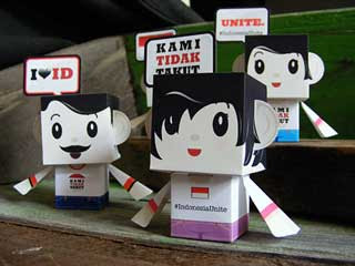 Indonesia Unite Papercraft Toys