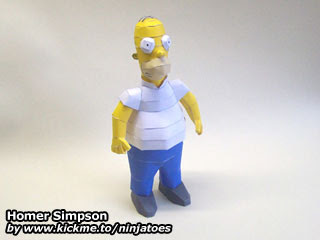 Homer Simpson Papercraft