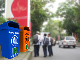 Indonesian Trash Bin Papercraft