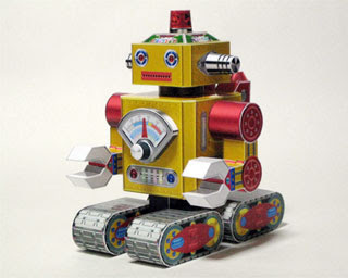 Tin Toy Robot Papercraft