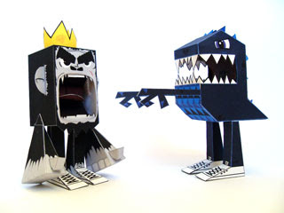 King Kong Godzilla Papercraft