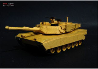 M1A1 Abrams Tank Papercraft