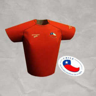 2010 World Cup Futbol Jersey Papercraft Chile
