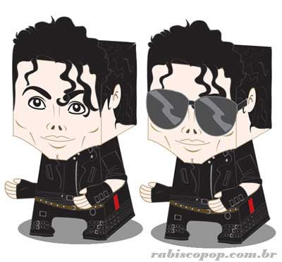 Michael Jackson Papercraft Bad