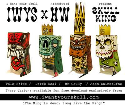 Skull King Paper Toy