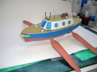 Ponyo Papercraft Fujimoto Boat