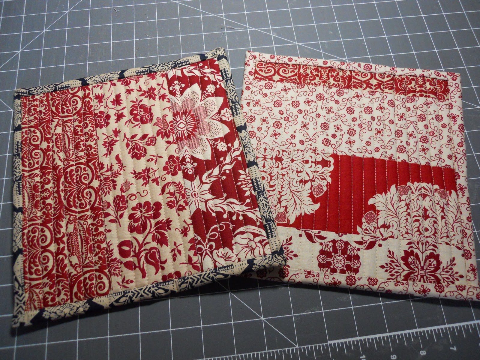 Fabric...it's what's for dinner Quilted Potholders