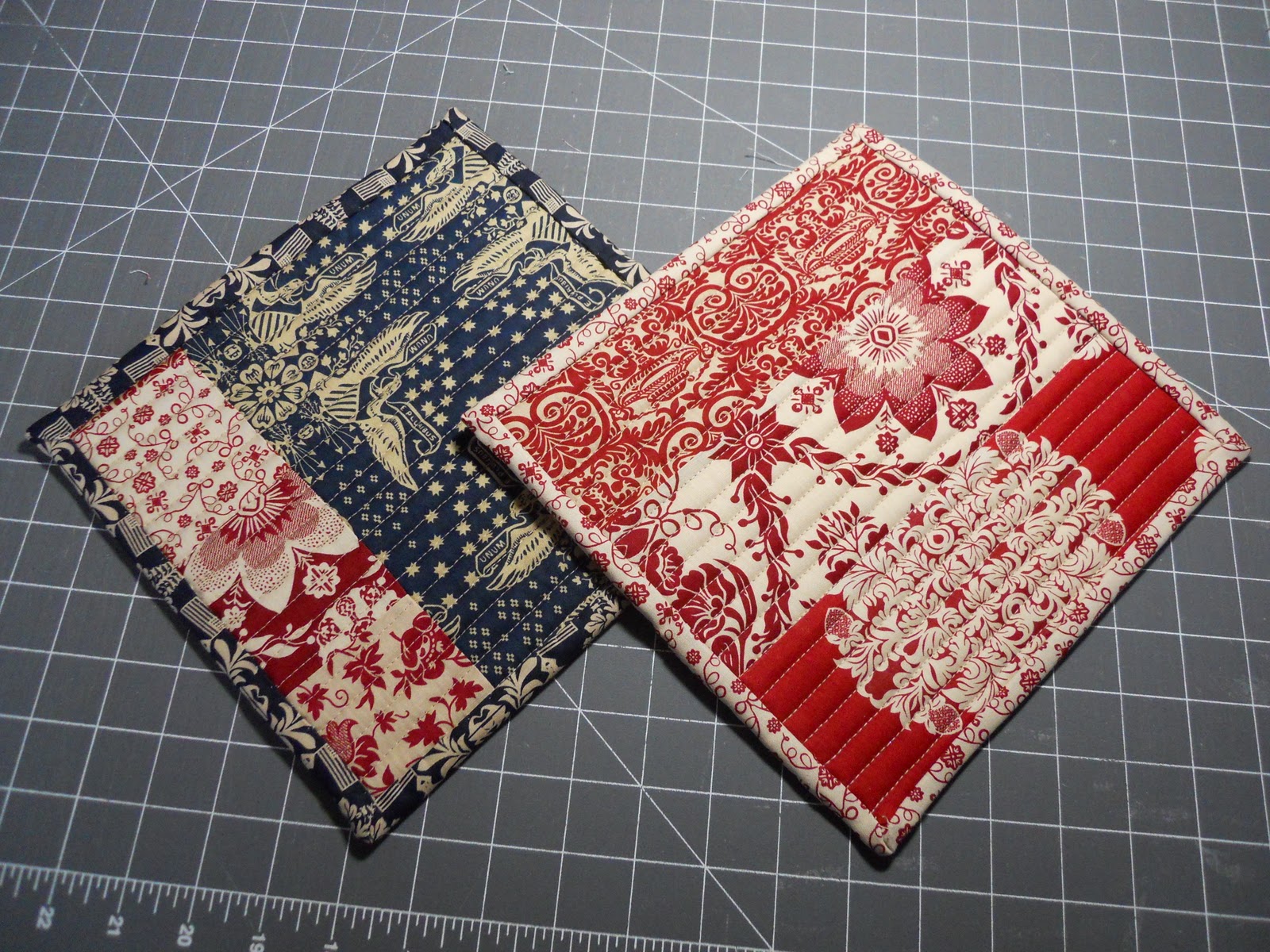 Fabric...it's what's for dinner Quilted Potholders