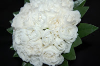 white rosebuds bouquet