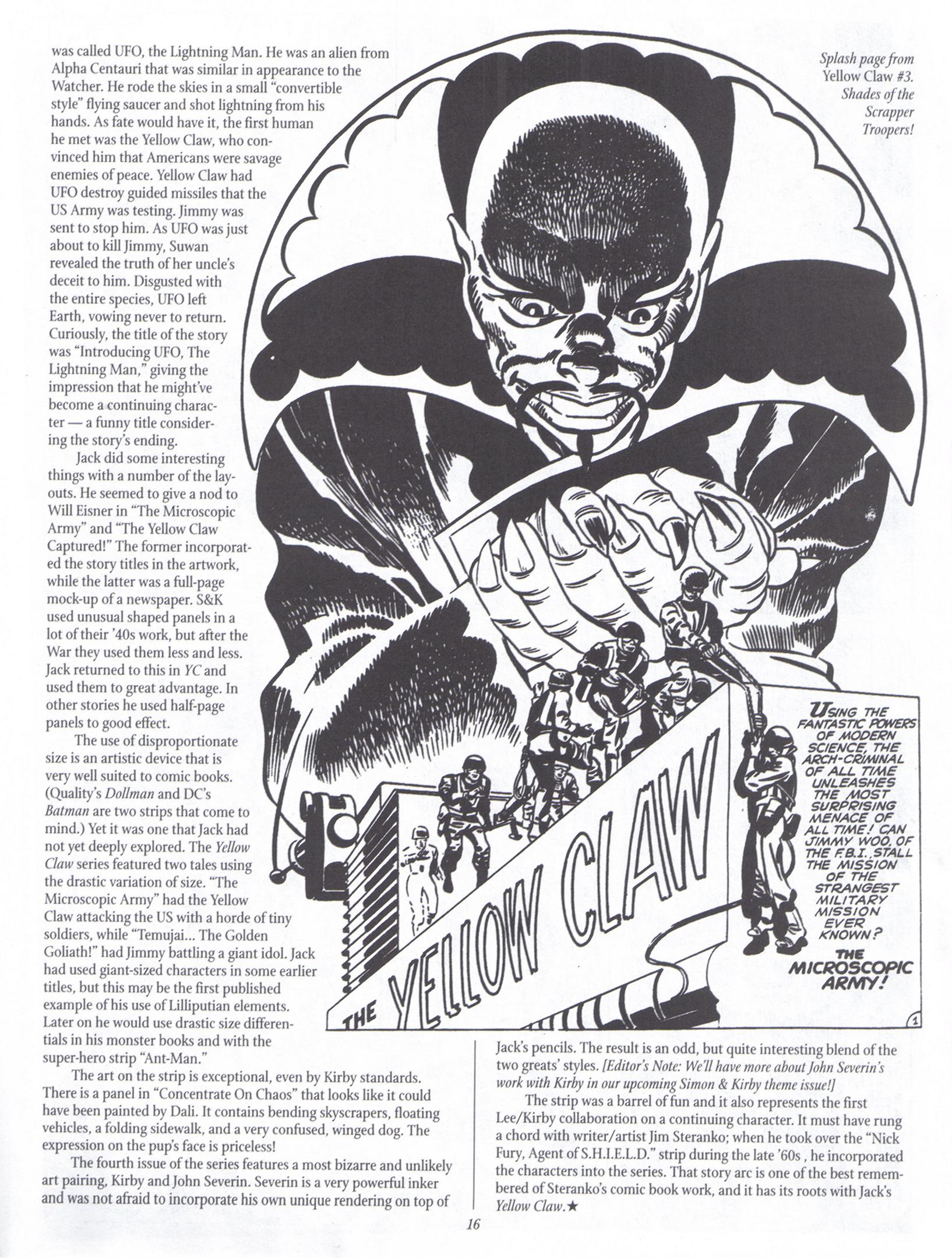 Read online The Jack Kirby Collector comic -  Issue #22 - 16