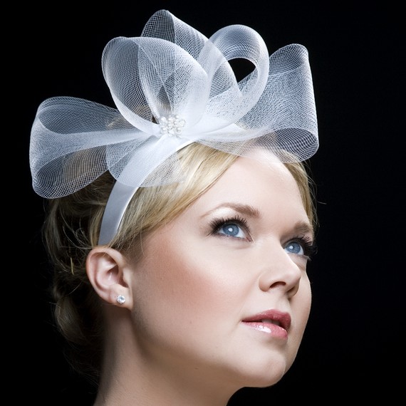 Geo Fascinator Headpiece Wedding Bridal Accessory