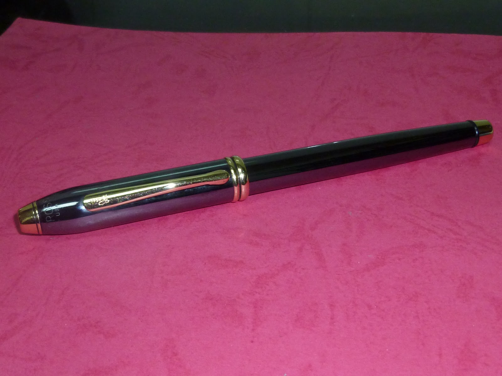 COLLECTIBLE CURIO Cross Townsend Titanium and 23kt Gold Rollerball Pen