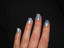 snowflakes designs nail