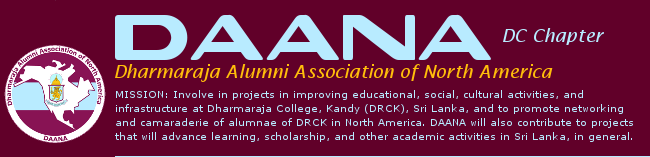 DAANA :: Dharmaraja Alumni Association of North America :: DC Chapter