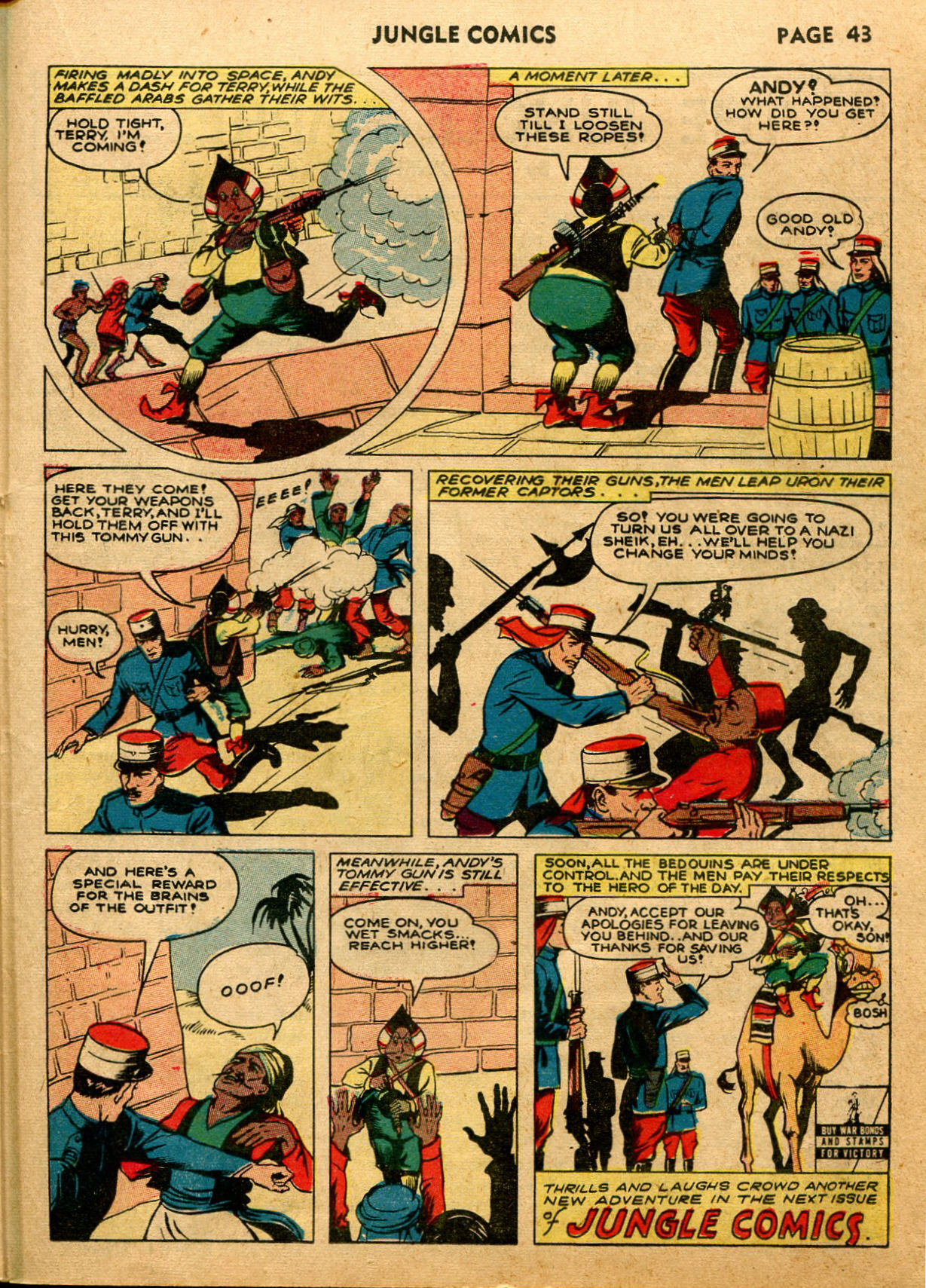 Read online Jungle Comics comic -  Issue #40 - 45