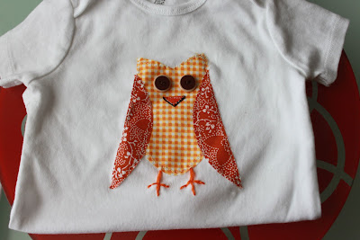 everywhere orange: Owls and Airplanes Applique