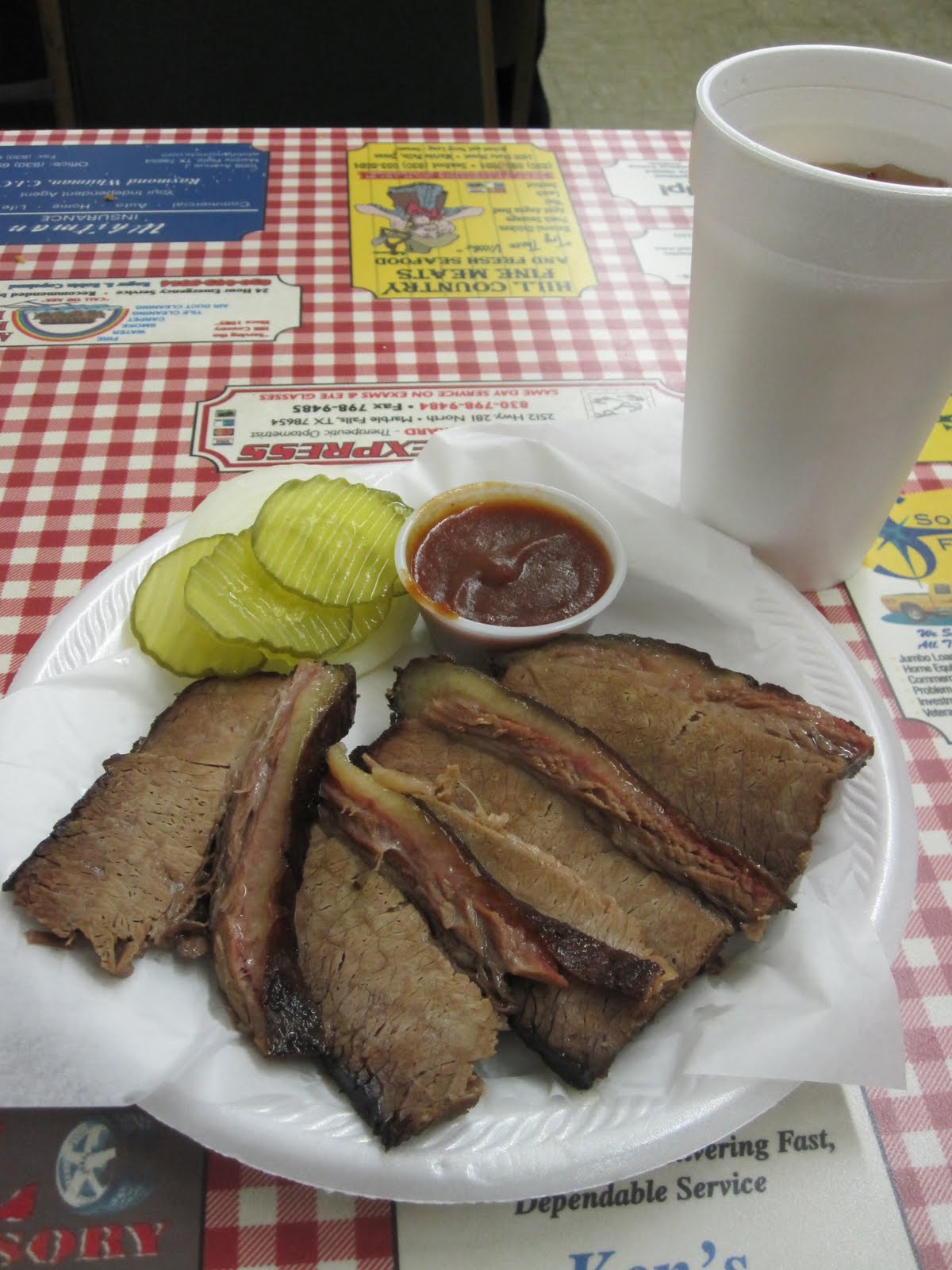 Man Up Tales of Texas BBQ™ Brisket at Ken's Catfish BBQ & More