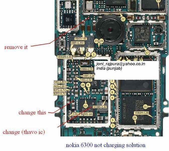 Nokia 3110c Charging Problem Circuit Diagram