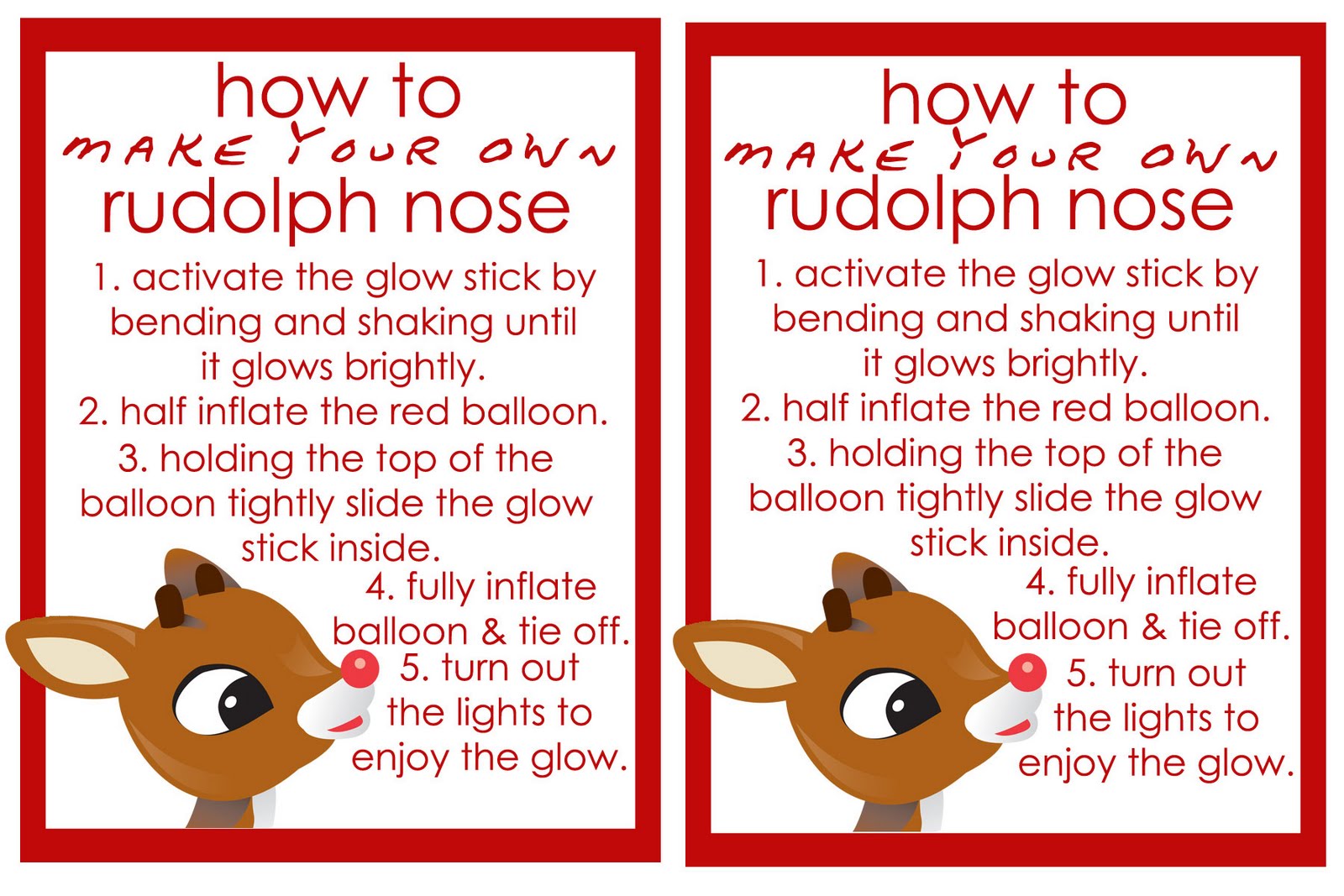 A Little Learning For Two: Rudolph Noses - Pre School Gift Idea