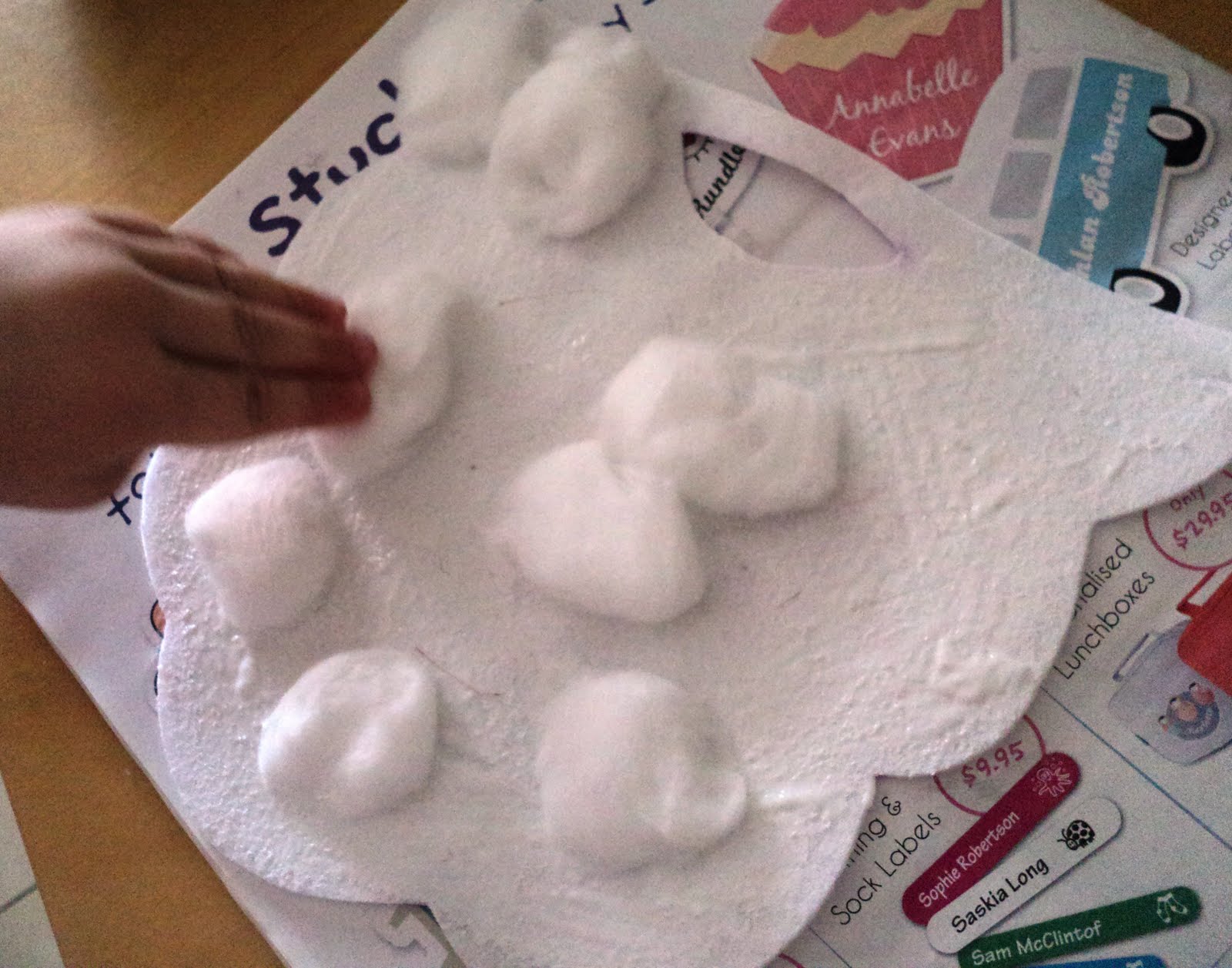 A Little Learning For Two: Making A Santa Beard