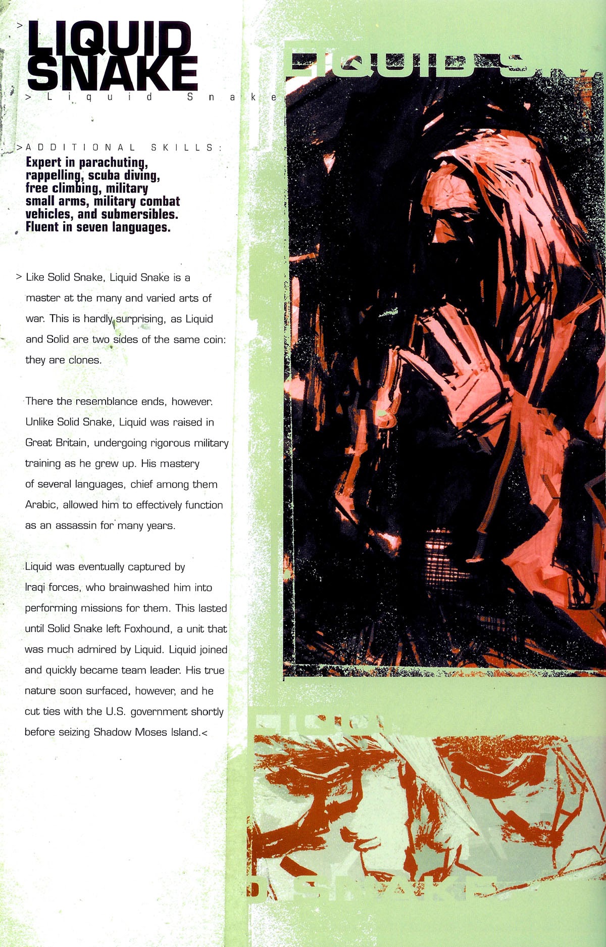 Read online Metal Gear Solid: Sons of Liberty comic -  Issue #0 - 10