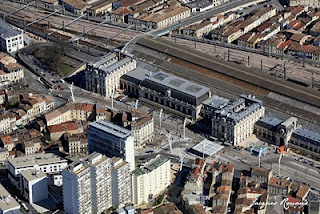 vue aerienne de la gare Saint Jean de Bordeaux