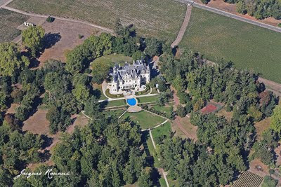 Photo aérienne du château Pichon