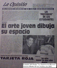 Portada del diario "La Opinión de Moreno" del día 05 de Octubre de 2005