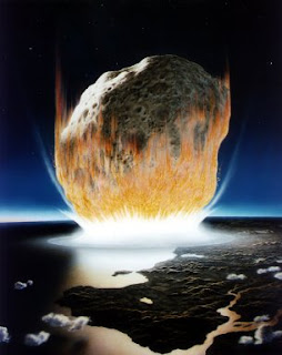 Meteorite hitting the Earth. (Armageddon?)