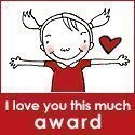 Este blog tiene el premio I love you this much award.