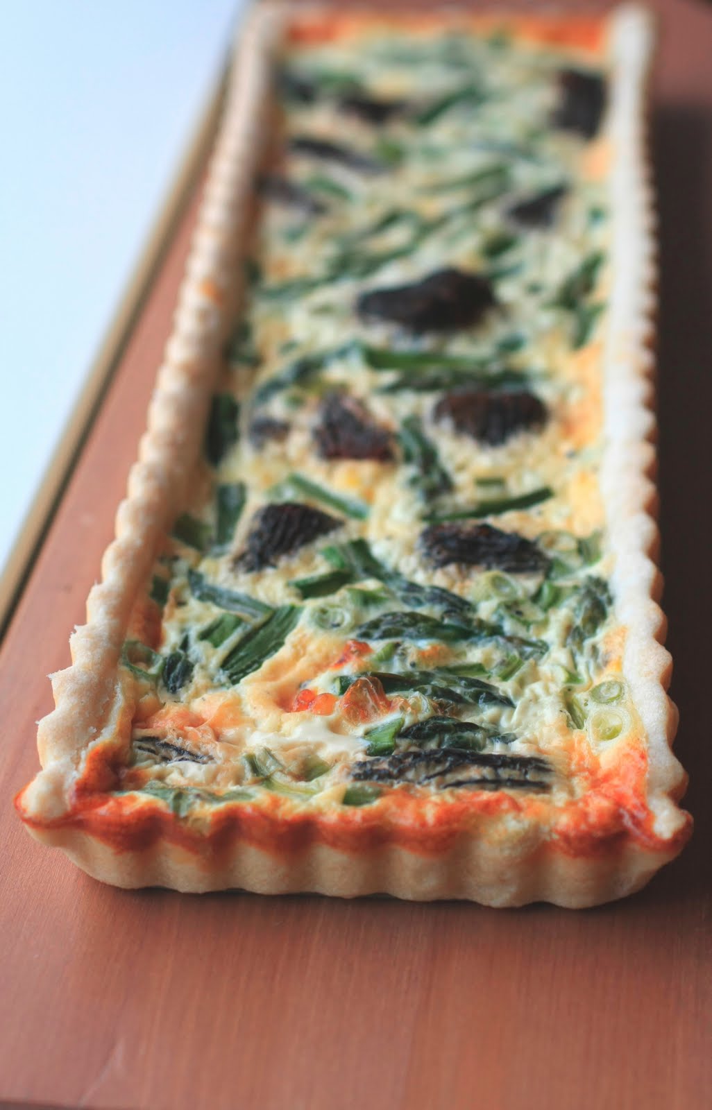 Butter + Cream Asparagus and Morel Quiche