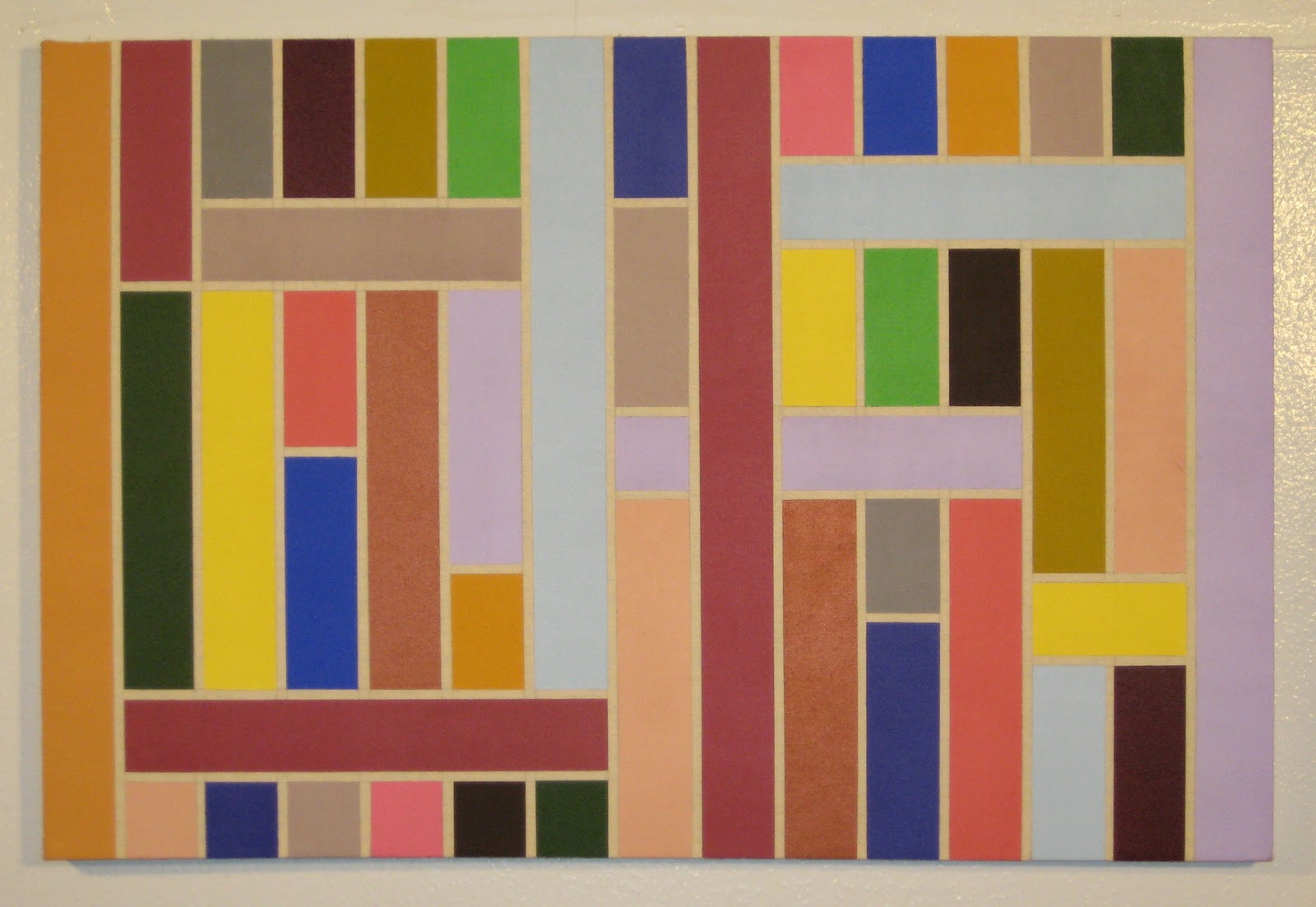 Lane Banks geometric art grid paintings