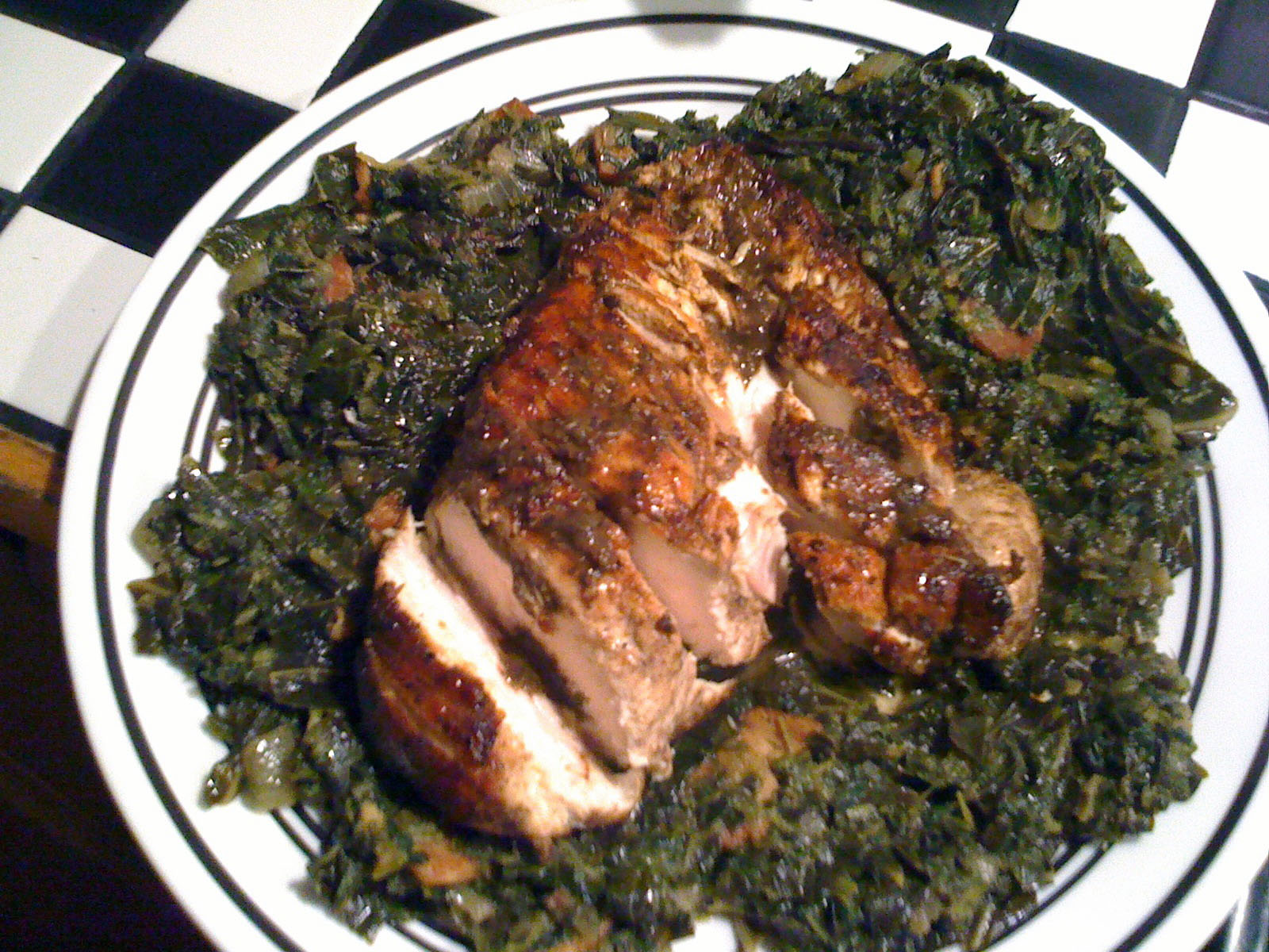 Can Cook Jerk Chicken and Collard Greens