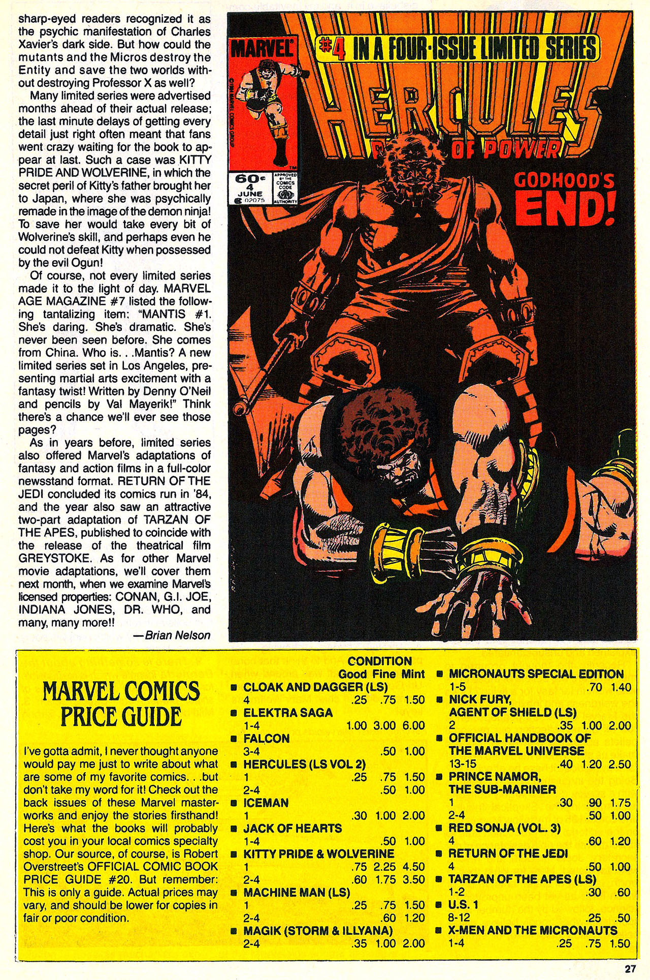 Read online Marvel Age comic -  Issue #103 - 28