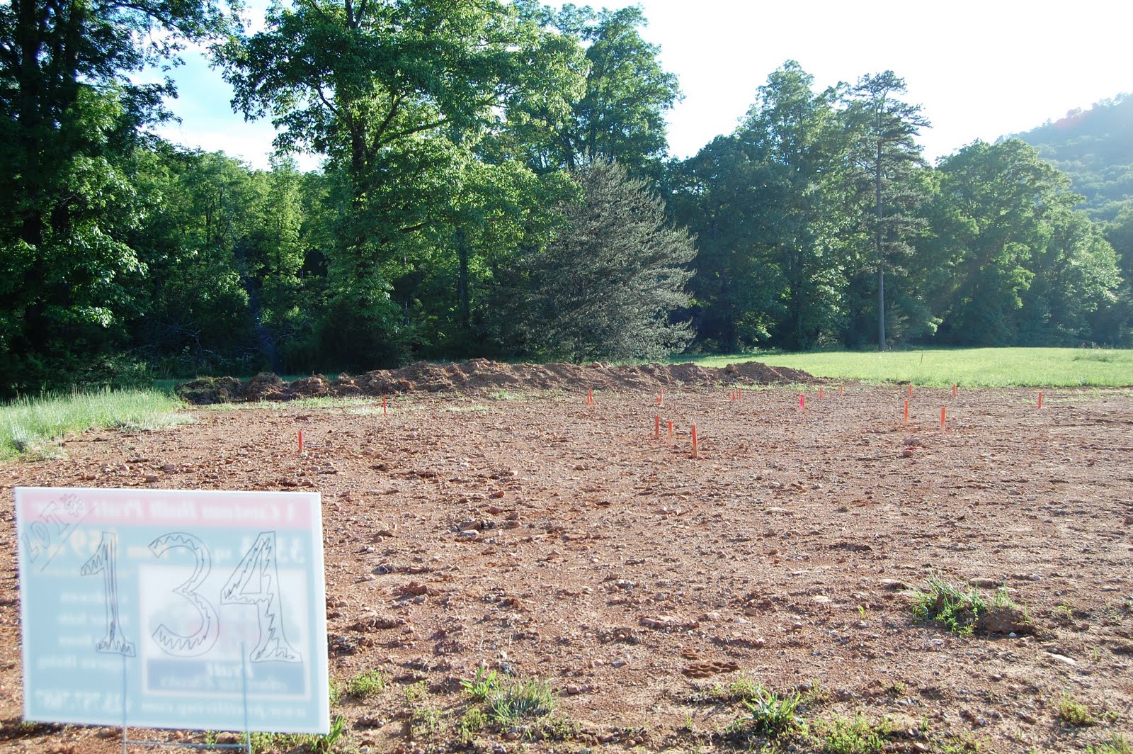 Home Building Project: Lot and House Stakes