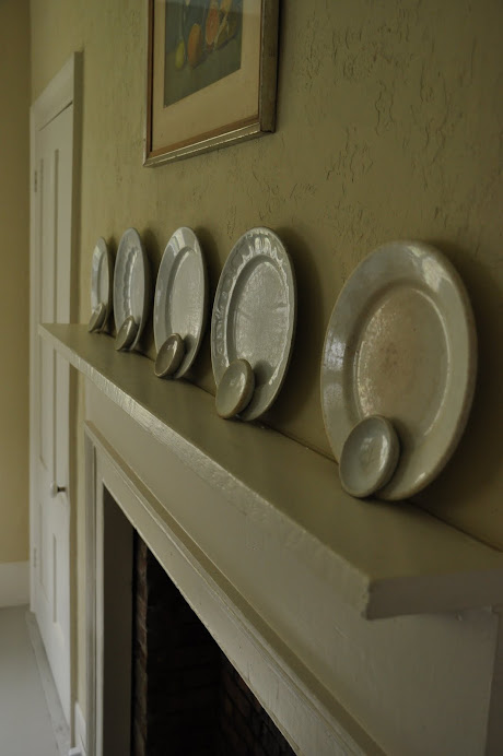 LAYERING ISN'T JUST FOR FABRICS, TRY VERTICAL IRONSTONE PLATES